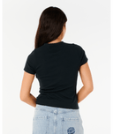 NEON ISLES FITTED TEE - BLACK