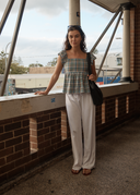 AFENDS AMELIE CHECK TOP - MULTI