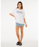 RIP CURL VARSITY SPORTS HERITAGE TEE - BONE