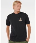 RIP CURL VAPORCOOL SEARCH STACK TEE - BLACK/OLIVE