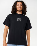 RIP CURL ARCHIVE SUPER COMPUTER TEE - BLACK