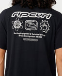 RIP CURL ARCHIVE SUPER COMPUTER TEE - BLACK