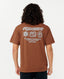 RIP CURL ARCHIVE SUPER COMPUTER TEE - DUSTED CHOCOLATE