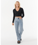 RIP CURL SUNSET LUAU TEXTURE LS TEE - BLACK