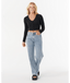 RIP CURL SUNSET LUAU TEXTURE LS TEE - BLACK