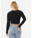 RIP CURL SUNSET LUAU TEXTURE LS TEE - BLACK