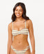 RIP CURL LOTTIE CHECK BANDEAU - BLUE/TANGERINE