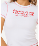 RIP CURL PACIFIC COAST FITTED TEE - OPTICAL WHITE
