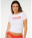 RIP CURL PACIFIC COAST FITTED TEE - OPTICAL WHITE