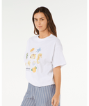 RIP CURL POOLSIDE HERITAGE TEE - OPTICAL WHITE