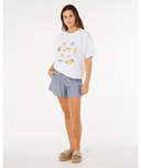 RIP CURL POOLSIDE HERITAGE TEE - OPTICAL WHITE