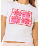 RIP CURL SURF SIDE FITTED TEE - OPTICAL WHITE