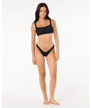 RIP CURL SAN CARLOS BRODERIE D-DD CROP - BLACK