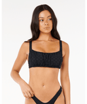 RIP CURL SAN CARLOS BRODERIE D-DD CROP - BLACK