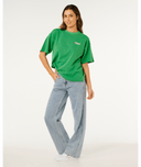 RIP CURL SURF REVIVAL HERITAGE TEE - BRIGHT GREEN