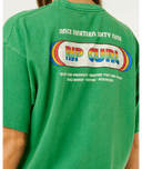 RIP CURL SURF REVIVAL HERITAGE TEE - BRIGHT GREEN