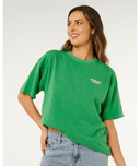 RIP CURL SURF REVIVAL HERITAGE TEE - BRIGHT GREEN