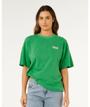 RIP CURL SURF REVIVAL HERITAGE TEE - BRIGHT GREEN