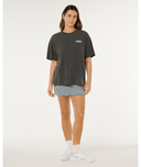 RIP CURL SURF REVIVAL HERITAGE TEE - WASHED BLACK