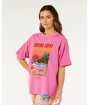 RIP CURL HAYLEY O HERITAGE TEE - SUPER PINK