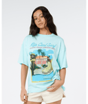 RIP CURL 5 STAR HERITAGE TEE - LIGHT SEA BLUE