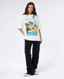 RIP CURL 5 STAR HERITAGE TEE - BONE