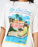 RIP CURL 5 STAR HERITAGE TEE - BONE