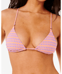 ISLES PLAID HI LEG SKIMPY - PURPLE