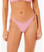 ISLES PLAID HI LEG SKIMPY - PURPLE