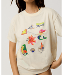 RIP CURL DESIRE RELAXED TEE - VANILLA