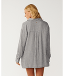 RIP CURL VIBE SURF LS SHIRT - BLACK/OFF WHITE