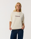RIP CURL SUNSET BEACH RAGLAN BOXY TEE - BONE