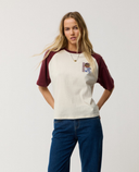 RIP CURL SURF THE WORLD BOXY TEE - BONE