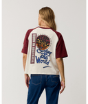 RIP CURL SURF THE WORLD BOXY TEE - BONE
