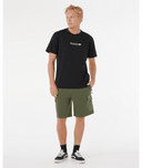 RIP CURL VAPORCOOL TEST TUBE TEE - BLACK