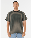 SEARCH STRIPE TEE - BLACK