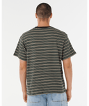 SEARCH STRIPE TEE - BLACK