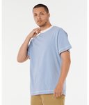 RIP CURL AOTS TY WILLIAMS RINGER TEE - SPARY BLUE