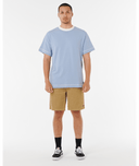 RIP CURL AOTS TY WILLIAMS RINGER TEE - SPARY BLUE