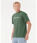 RIP CURL NU DOSED TEE - MOUNTAIN GREEN