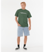 RIP CURL NU DOSED TEE - MOUNTAIN GREEN