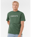 RIP CURL NU DOSED TEE - MOUNTAIN GREEN