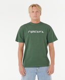 RIP CURL NU DOSED TEE - MOUNTAIN GREEN