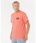 RIP CURL RAW ENERGY DE OVAL TEE - ROSE SKY