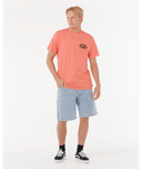 RIP CURL RAW ENERGY DE OVAL TEE - ROSE SKY