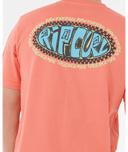 RIP CURL RAW ENERGY DE OVAL TEE - ROSE SKY