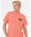 RIP CURL RAW ENERGY DE OVAL TEE - ROSE SKY