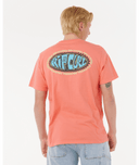 RIP CURL RAW ENERGY DE OVAL TEE - ROSE SKY