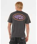 RIP CURL RAW ENERGY DE OVAL TEE - WASHED BLACK