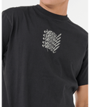 RIP CURL MEDINA STACKER TEE - BLACK
